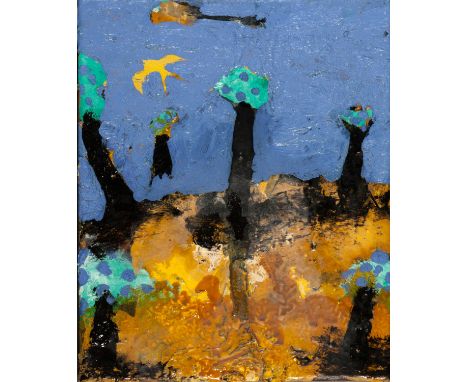 Beezy Bailey(South African 1962 - )signed and dated 97/98 with the gallery label adhered to the reverseoil, enamel paint and 
