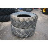 Pair of Michelin XM108 540/65R30 tyres. V