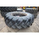 Stocks Michelin 20.8R38 dual wheel and tyre. V