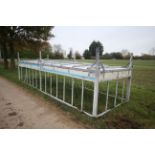 Large cattle big bale feeder. V