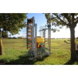 **UPDATED DESCRIPTION** Joskin Scariflex EB720R 6S5 7.2m hydraulic folding scarifier and rake.