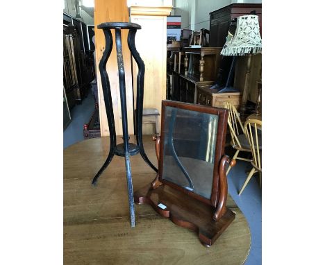 Plant stand together with a dressing table table mirror