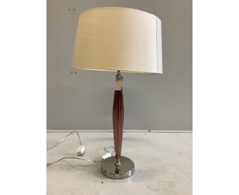 A Verona table lamp, height including shade 70cm