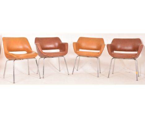 Kilta Chairs by Olli Mannermaa for Martela Oy Finland - Model 557 / 558 Kilta - a set of four retro 20th century Finish made 
