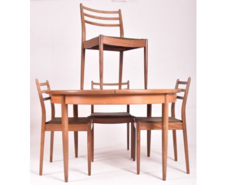 Victor B. Wilkins for G-Plan - Fresco Range - a retro mid 20th century circa 1960s teak wood extending circular dining table 