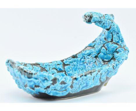 Charles Cart for Le Cyclope Pottery - a vintage mid century 1960s French studio pottery centrepiece bowl. The fruit dish feat