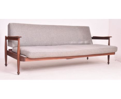 George Fejer and Eric Phamphilon for Guy Rogers - Manhattan - a retro mid 20th century circa 1960s teak framed upholstered so