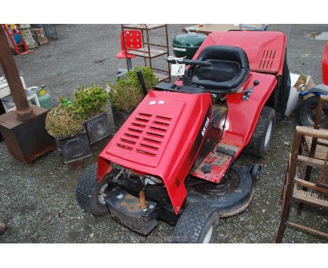 A RH125 Ride on Mower with grass collector (in running order) with Formula XLC 12.5 petrol engine
