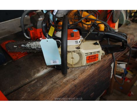 A Stihl 010AV chainsaw, (good compression).