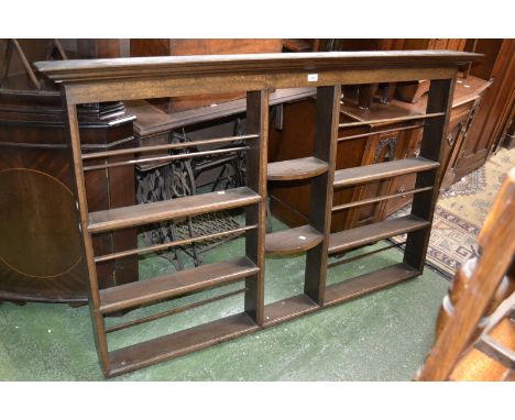 An oak wall shelf Georgian style (formerly a dresser top)