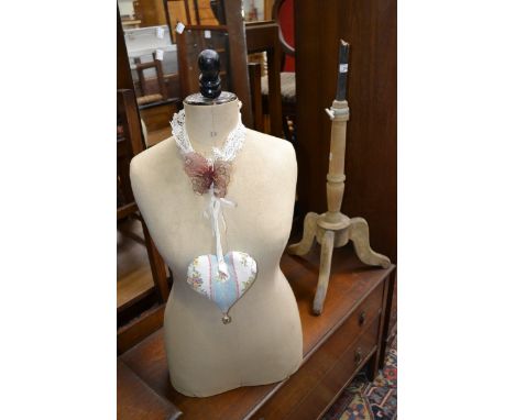 A mid 20th century French dress maker's mannequin