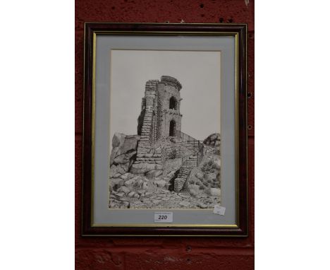 R Smithy
Mow cop folly, at Derwenthead
Pen and Ink