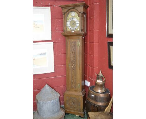 An oak cased longcase clock, movement by Sam Abdett of Richmond