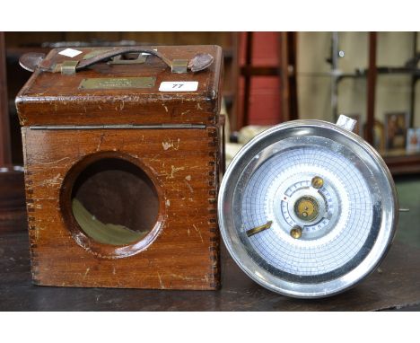 A mahogany cased Automatic Timing Clock Company pigeon clock