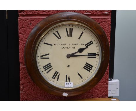 A R. Gilbert and Sons Ltd, Coventry school wall clock