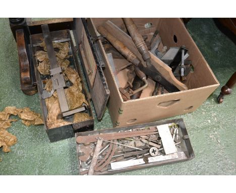 Engineering-assorted engineers tools including taps and dies, measuring gauges, scribes, taper dills, etc