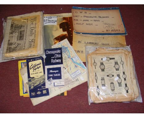 Interesting selection of GWR and US Army plans for rocket launch 