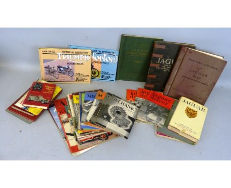 A quantity of motoring books, to include a Jaguar Mk VII - VIII - IX and XK120 - 140 - 150, 1951 - 61 workshop manual.