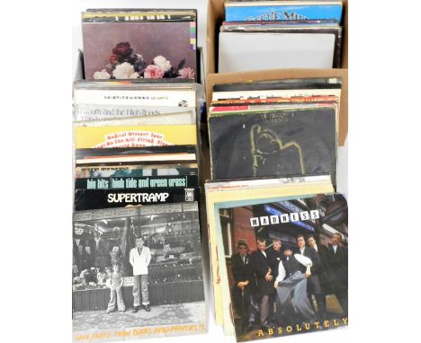 A group of LP records, to include Black Sabbath Sabotage, volume 4, Supertramp, Bob Dylan, The Stranglers, Electric Light Orc