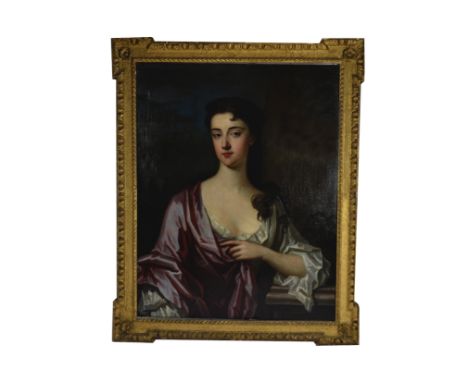 Circle of Michael Dahl (1659-1743) oil on canvas, 'Portrait of a Lady', 85 cm x 67 cm, framed