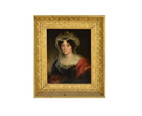 Early 19th Century British School oil on canvas, 'Portrait of Violet Hadden, née Innes (1769-1834)', 37 cm x 31 cm, framed