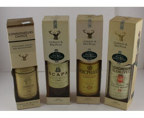 One bottle Gordon Macphail Longmore Glenlivet 12 year old Malt Scotch Whisky,&nbsp;together with one bottle Gordon Macphail S