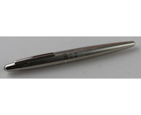 An Alfred&nbsp; Dunhill GMT Torpedo fountain pen.