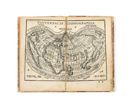 Atlases.- Honterus (Johannes) Rudimentorum Cosmographico, title with woodcut device, 3 woodcut illustrations, including one o