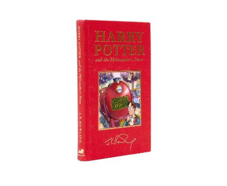 Rowling (J.K.) Harry Potter and the Philosopher's Stone, first deluxe edition, first printing, original cloth with mounted co