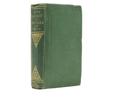 Darwin (Charles) On the Origin of Species by Means of Natural Selection, fourth edition (8th thousand), folding plate, 32pp. 