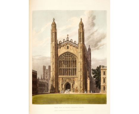 Cambridge.- Ackermann (Rudolph, publisher) A History of the University of Cambridge, 2 vol., first edition, half-titles, list