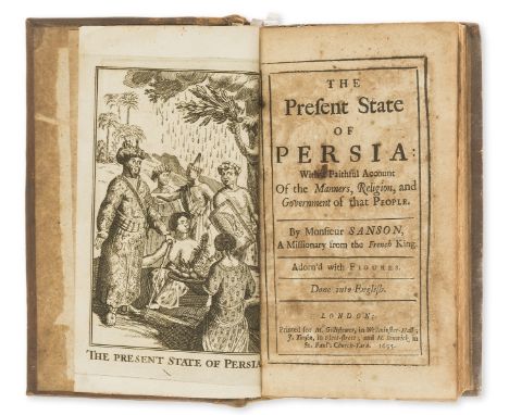 Persia.- Sanson (Nicolas) The Present State of Persia, first English edition, engraved frontispiece, 5 engraved plates (1 fol