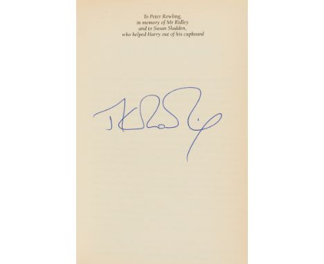 Rowling (J.K.) Harry Potter and the Goblet of Fire, first edition, signed by the author on dedication p., original pictorial 