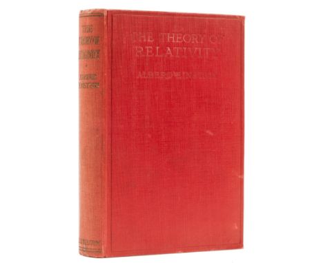 Einstein (Albert) Relativity. The Special &amp; General Theory, translated by Robert W.Lawson, first edition in English, half