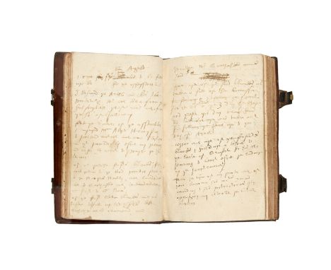Scotland.- [Stewart (John, first Earl of Traquair, politician, c. 1599-1659)] [Diary relating to correspondence with various 
