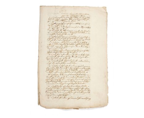 Philosopher's Stone.- Certaine chymicall Observations upon the Philosophers Stone, manuscript in Secretary hand, 3½pp., sligh