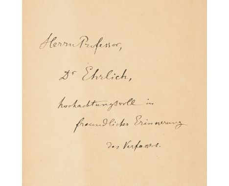 Immunology.- Metchnikoff (Elie) Lecons sur la Pathologie Comparee de l'Inflammation, first edition in French, presentation co