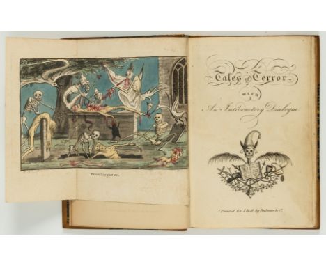 Gothic novel.- Tales of Terror, first edition, additional engraved vignette title, hand-coloured engraved frontispiece and 2 