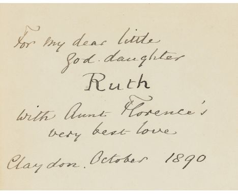 Nightingale (Florence).- Pratt (Anne) Our Native Songsters, signed presentation inscription "For my dear little god-daughter 