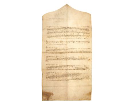 Somerset, Wedmore.- [List of Wills and Charters relating to the Bytheputt/Bydeput family of Wedmore 1342-1447], manuscript in