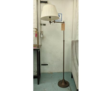FLOOR READING LAMP, 160cm H, adjustable. 
