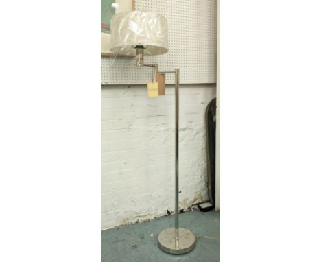 LAUREN RALPH LAUREN FLOOR LAMP, swing arm design, with shade, 142cm H. 