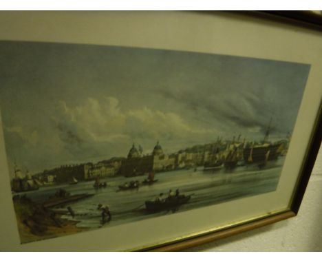 AFTER W PARROTT a set of twelve scenes of the River Thames to include "Greenwich and the Dreadnought", "Chelsea with part of 