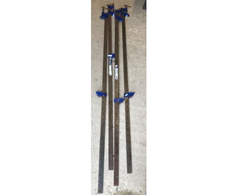A collection of four Record 135/9 sash clamps 66 "/1680 mm
