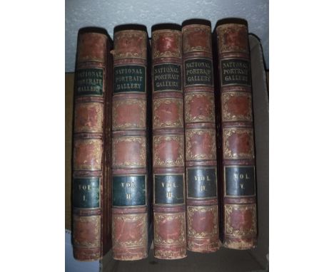 Volumes I-V “The National Portrait Gallery of Illustrious and Eminent Personages of the 19th Century with Memoirs by William 