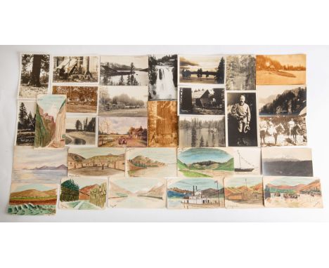 The remaining personal effects of Sir Samuel Benfield Steele (Medonet, Canada 1848- London 1919):  a small group of watercolo