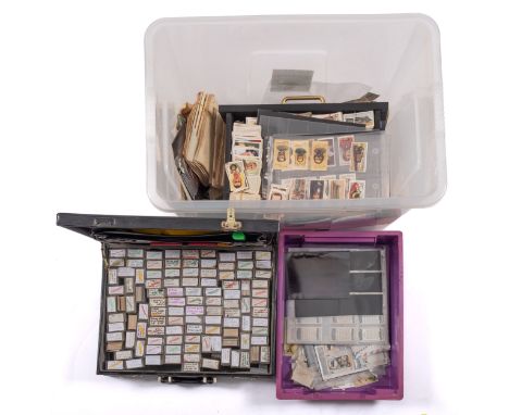 Cigarette and trade cards, a large accumulation of loose, some on album sheets or in booklets, all subjects and makers, inclu