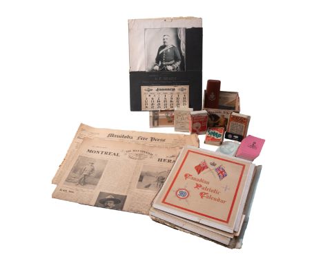 The remaining personal effects of Major General Sir Samuel Benfield Steele (Medonet, Canada 1848- London 1919), a pack of pla