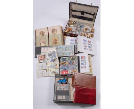 Miscellaneous, including: three albums and loose of cigarette and trade cards; three albums of PHQ cards and a small accumula