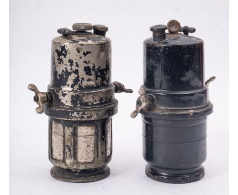 Two Lucas No.42 carbide lamp reservoirs (2) 